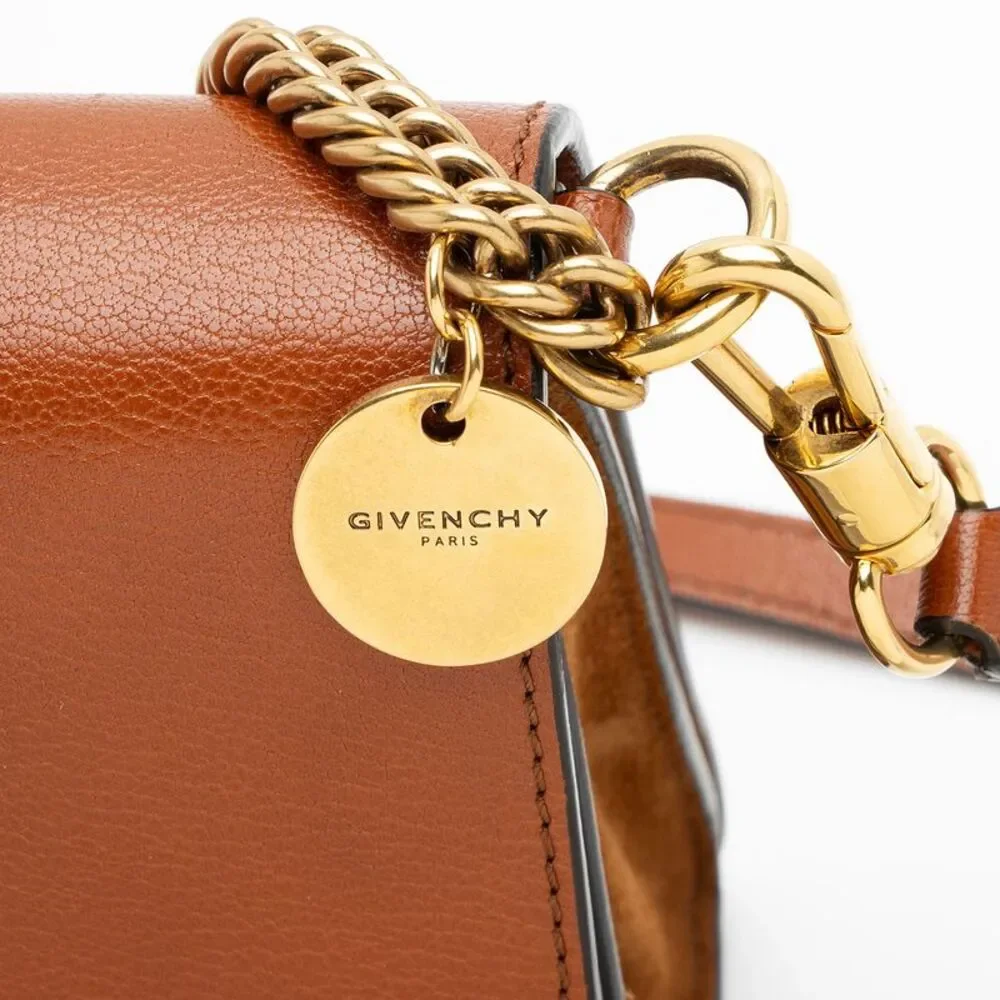 Givenchy Leather Suede GV3 Small Shoulder Bag